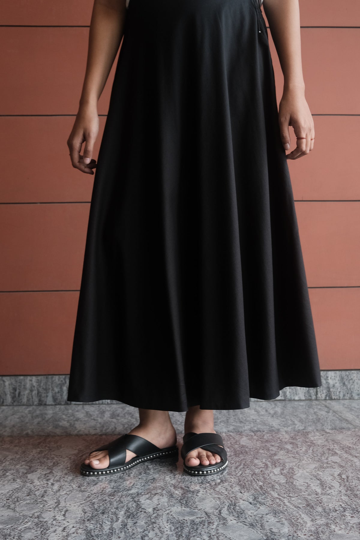scallop flare skirt