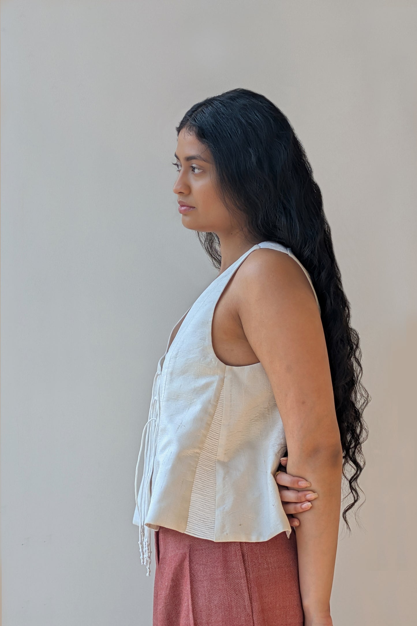 Cord Silk Vest