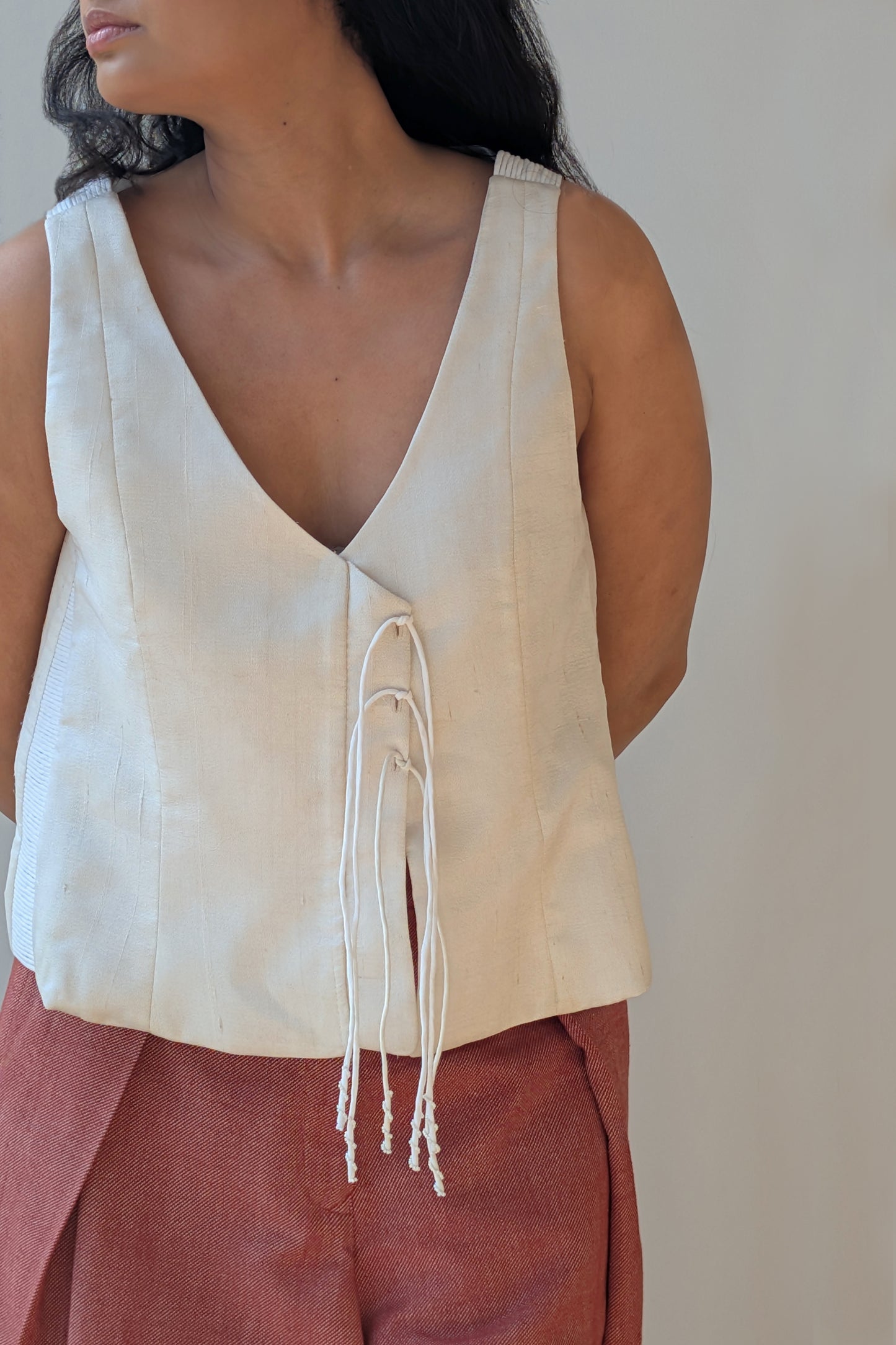 Cord Silk Vest