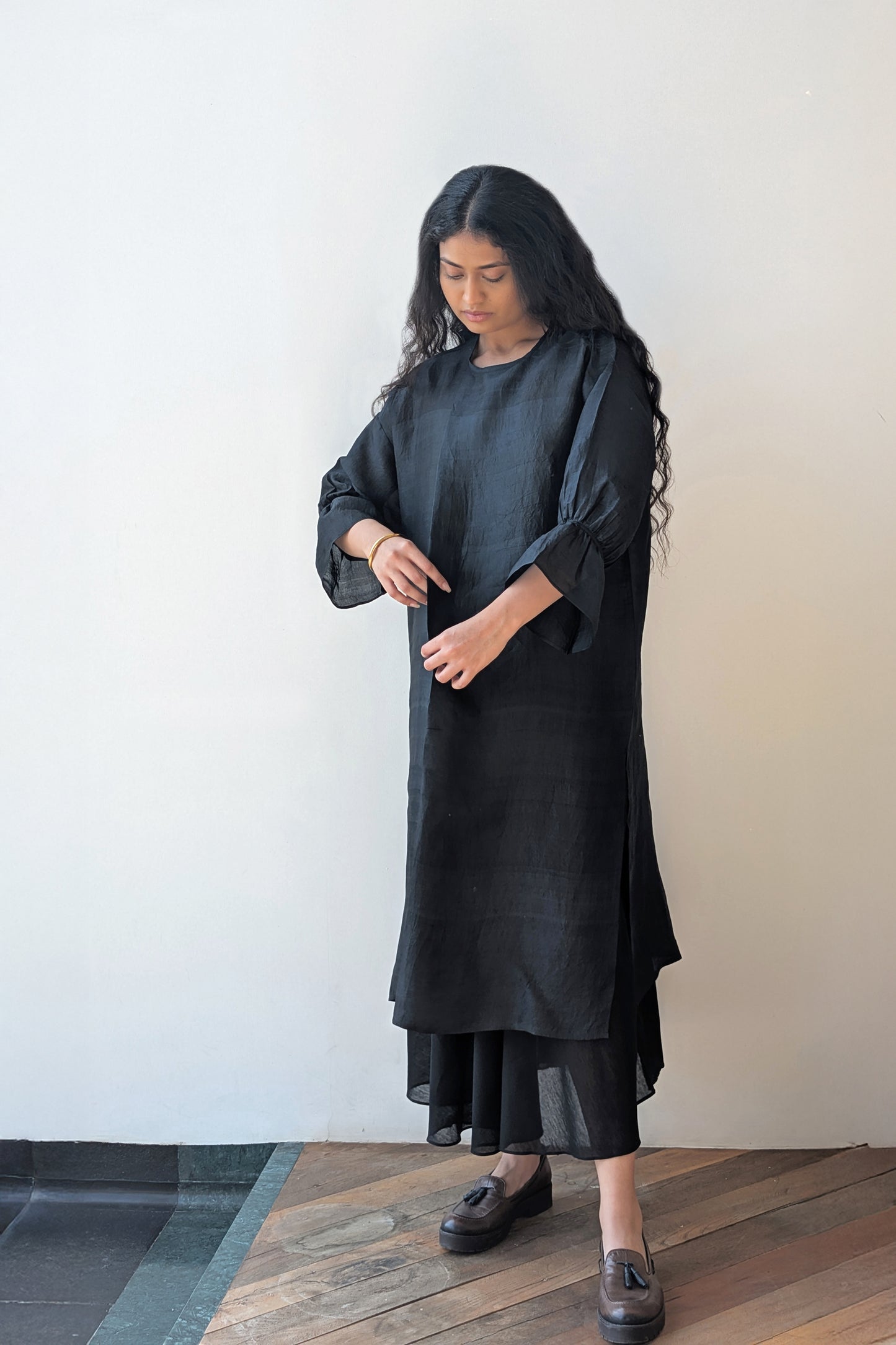 Kohl Broad Pleat Silk Set