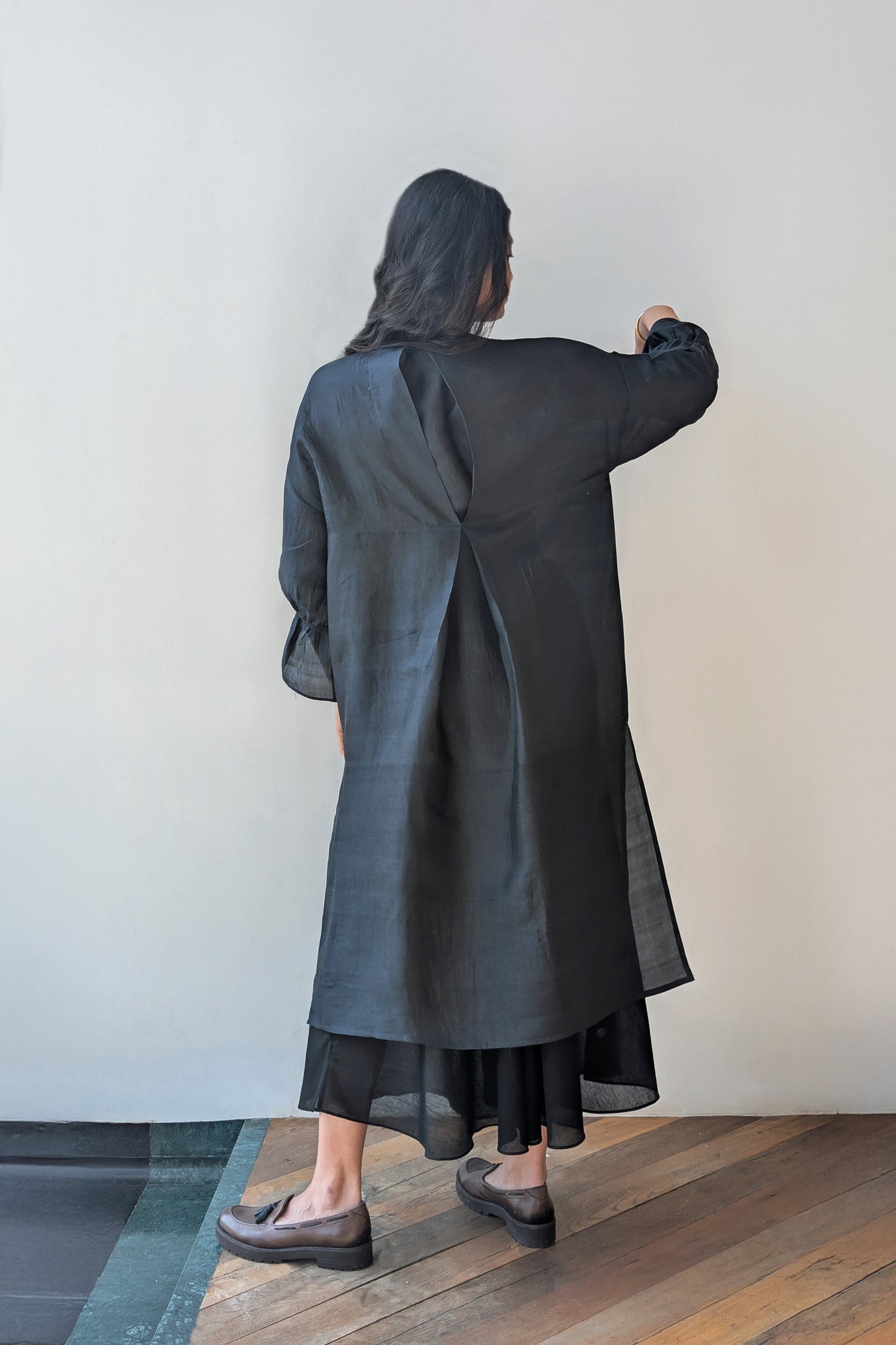 Kohl Broad Pleat Silk Set