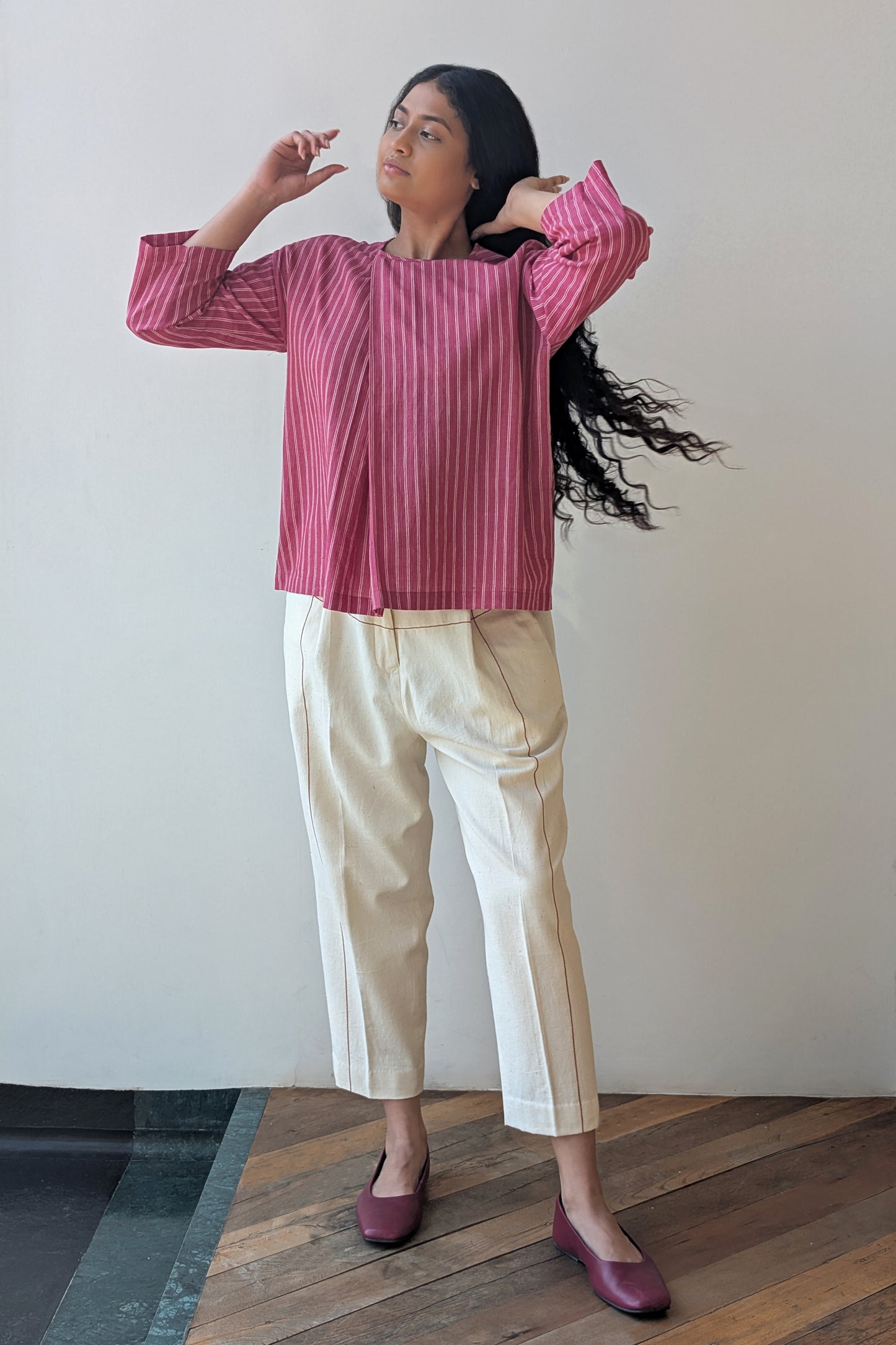 Broad Pleat Top