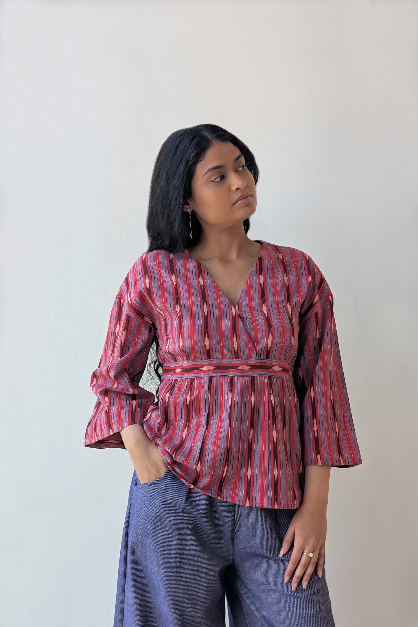 Ikat Kimono Blouse