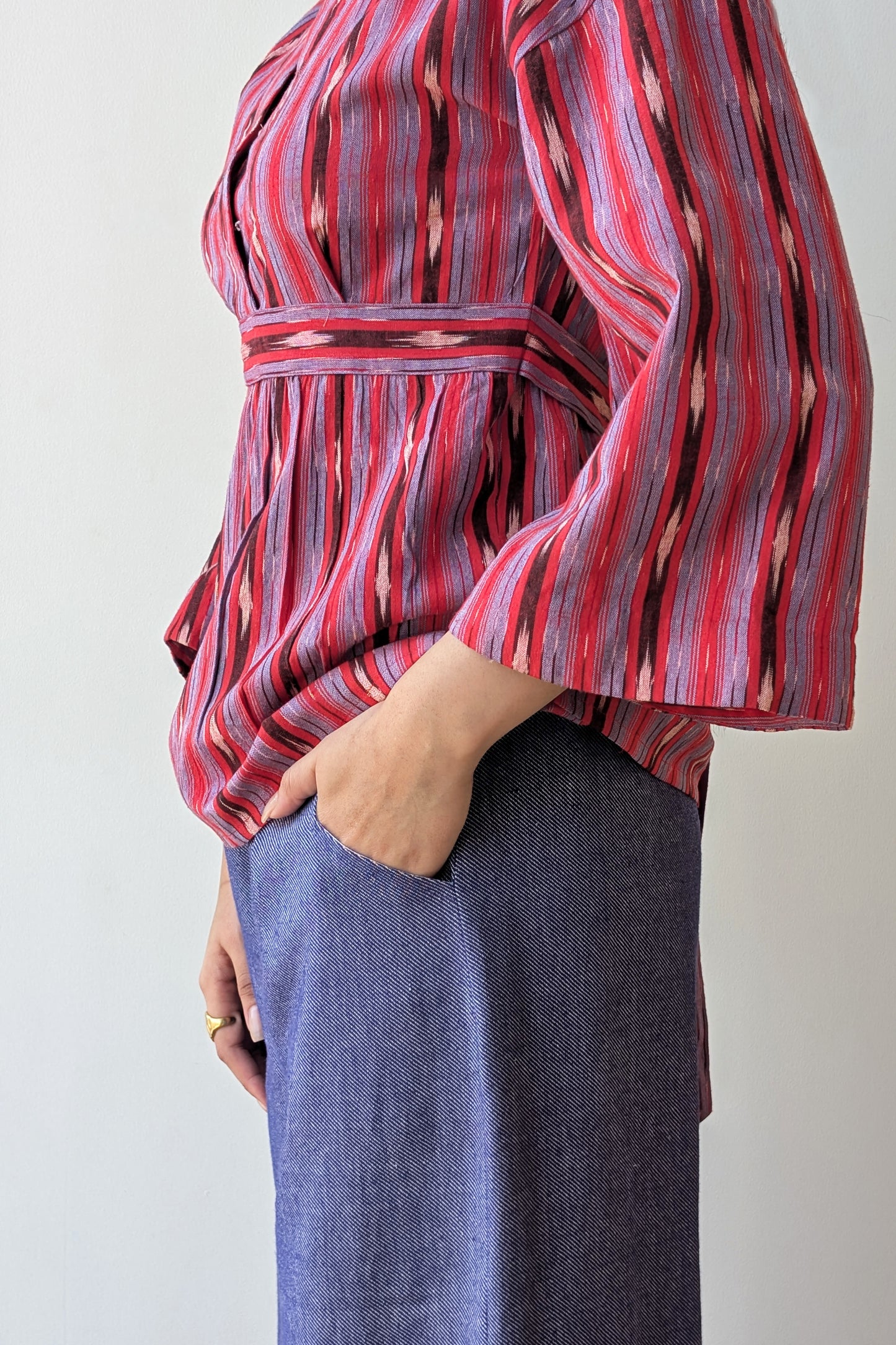 Ikat Kimono Blouse