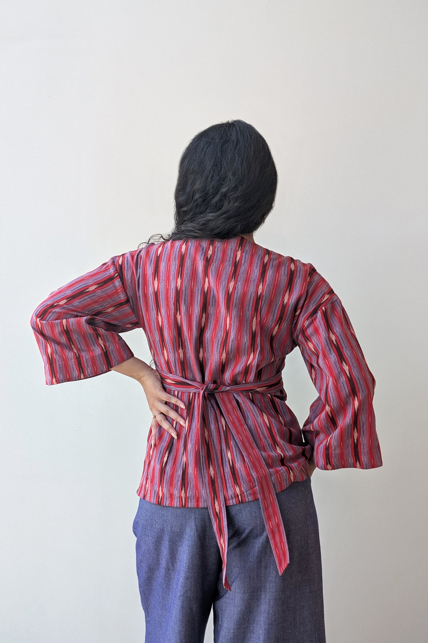 Ikat Kimono Blouse