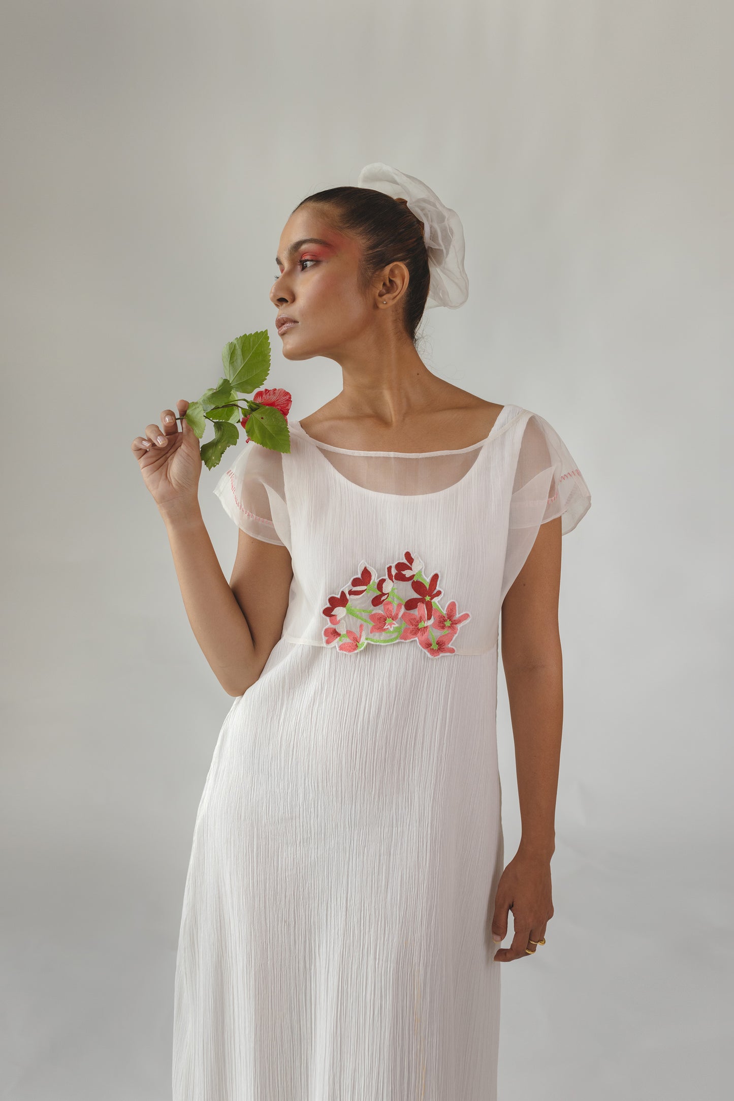 Madhumalti Crop + Crinkle Dress