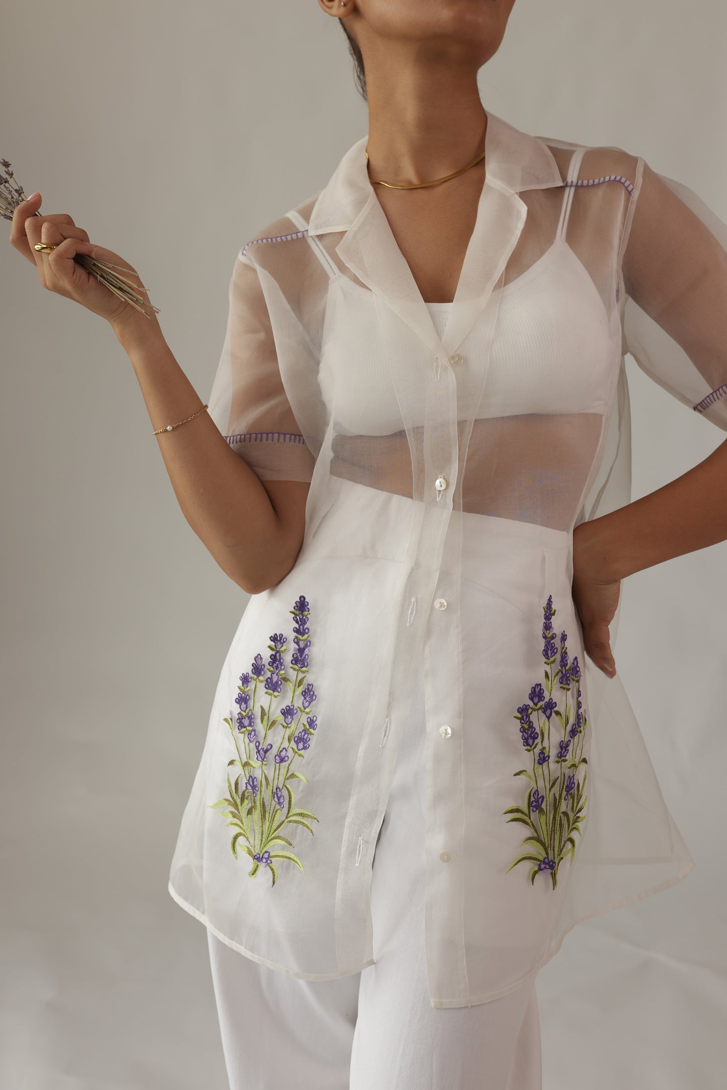 Lavander Postcard Shirt