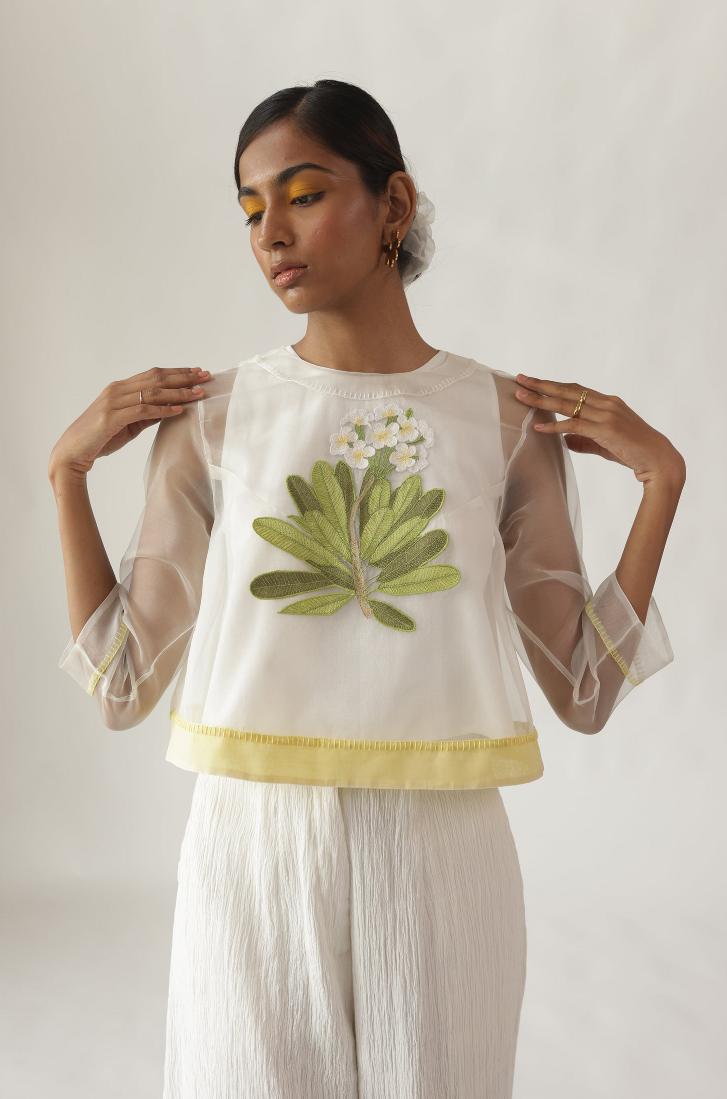 Plumeria Blouse + Slip Top
