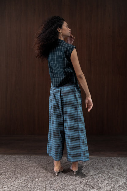 charcoal plait top | set