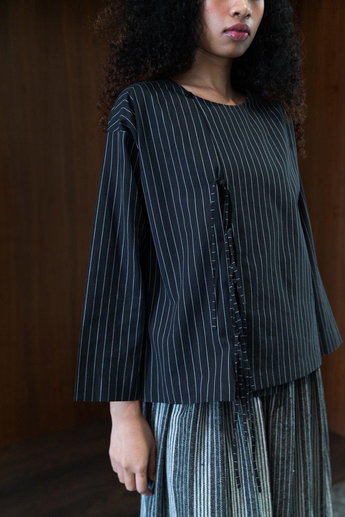 pepper tie-up blouse