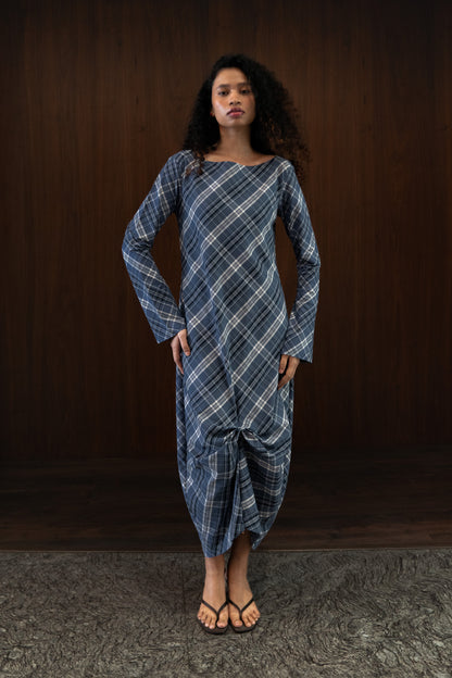 boat neck bias dress