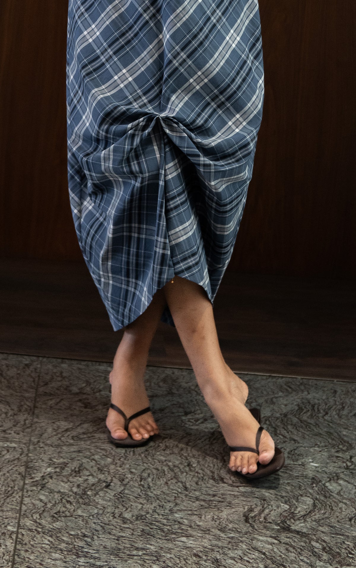 boat neck bias dress