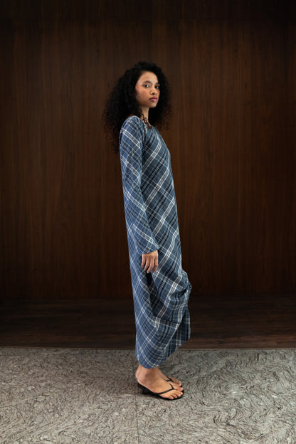 boat neck bias dress