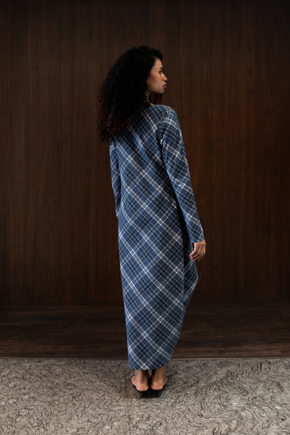boat neck bias dress