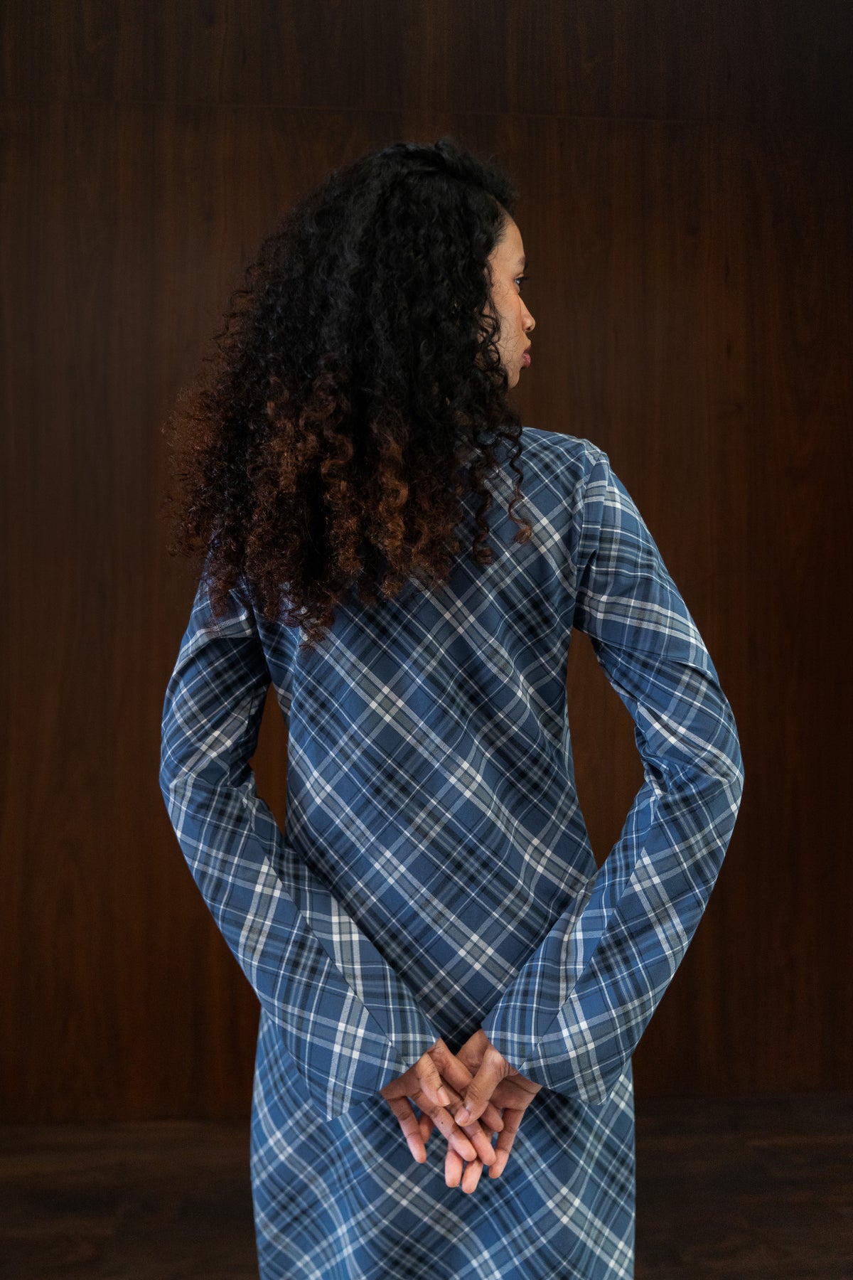 boat neck bias dress
