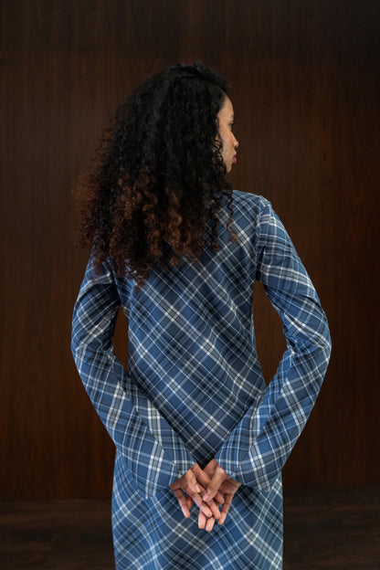 boat neck bias dress