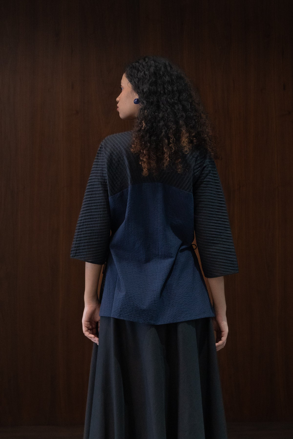 blue delta blouse