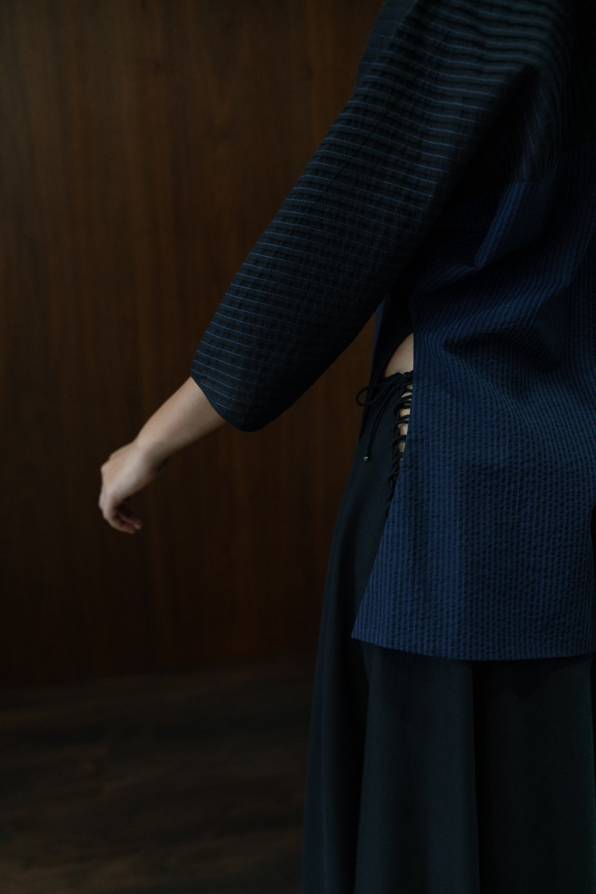 blue delta blouse