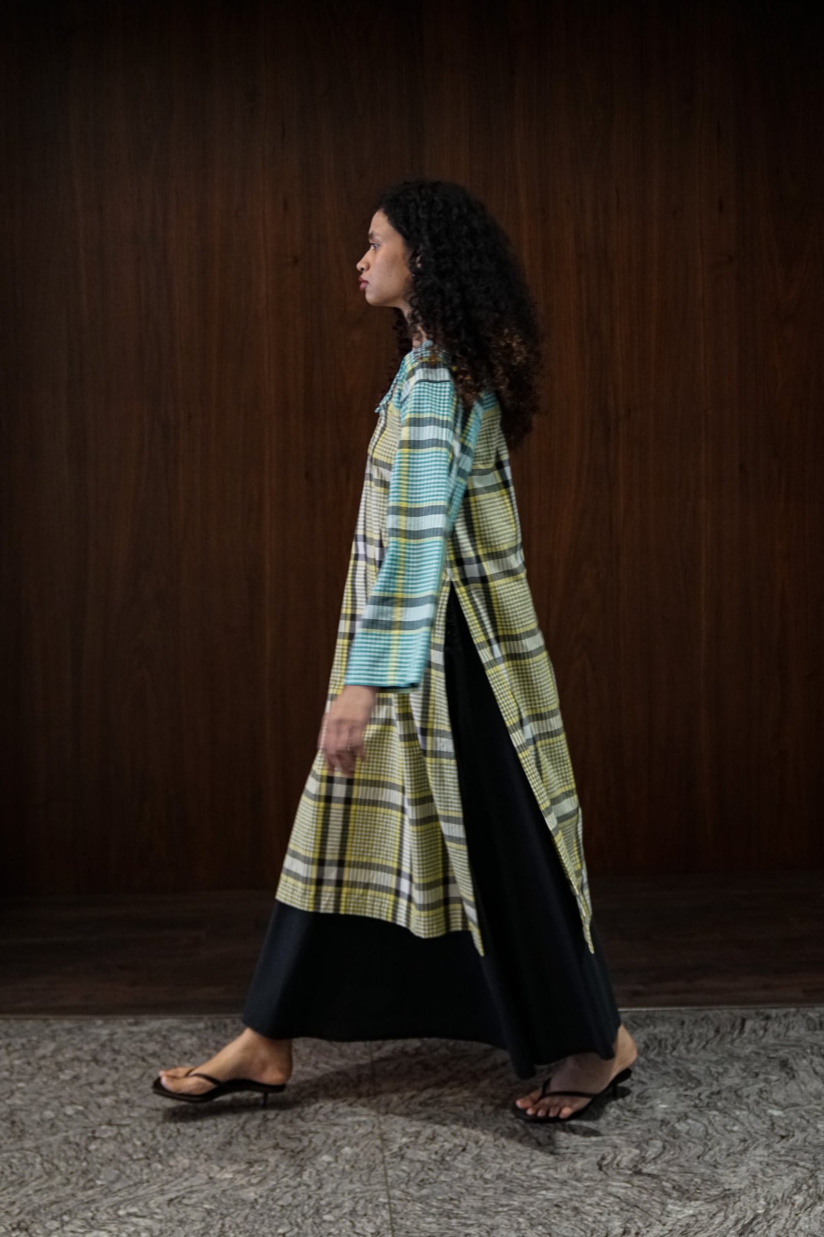 corn grid tunic | set