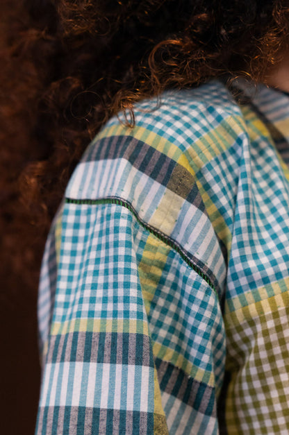 corn grid tunic | set