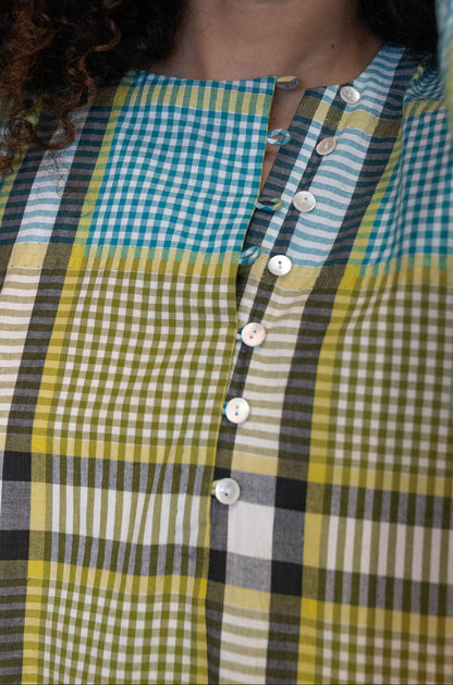 corn grid tunic | set