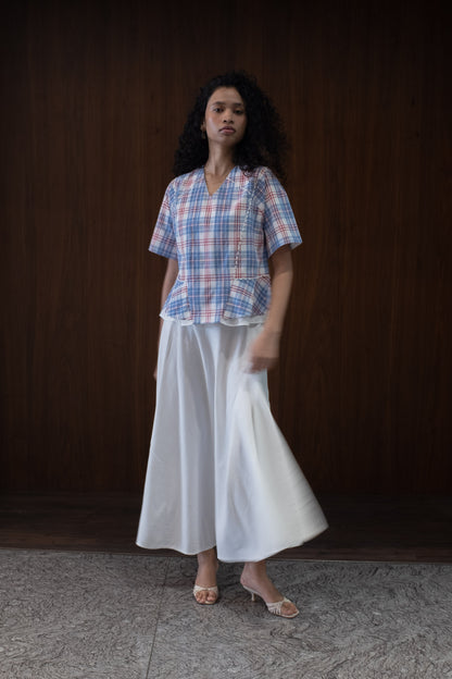 scallop flare skirt