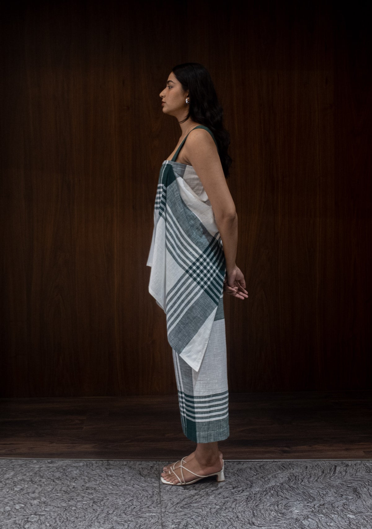 forest drape dress