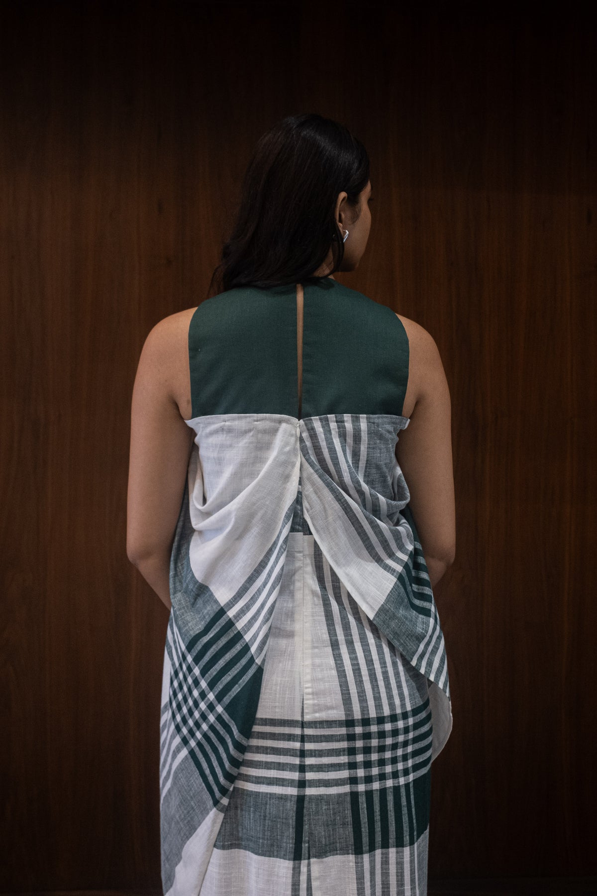 forest drape dress