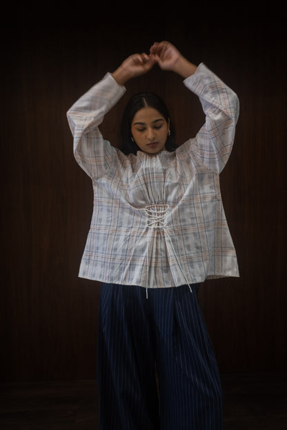 pearl gathered blouse