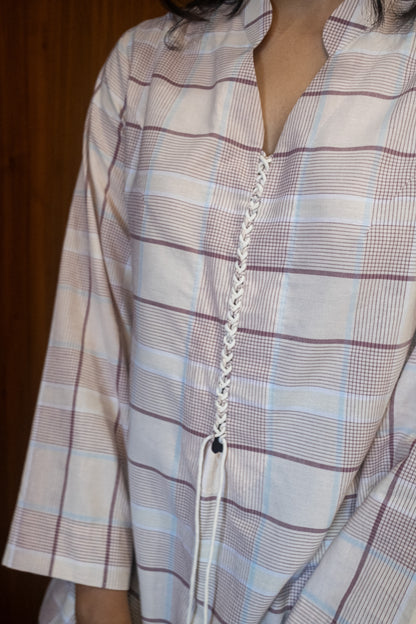 tea rose braided blouse