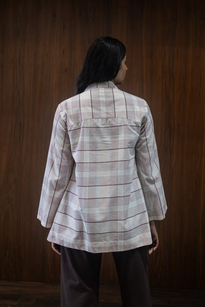 tea rose braided blouse