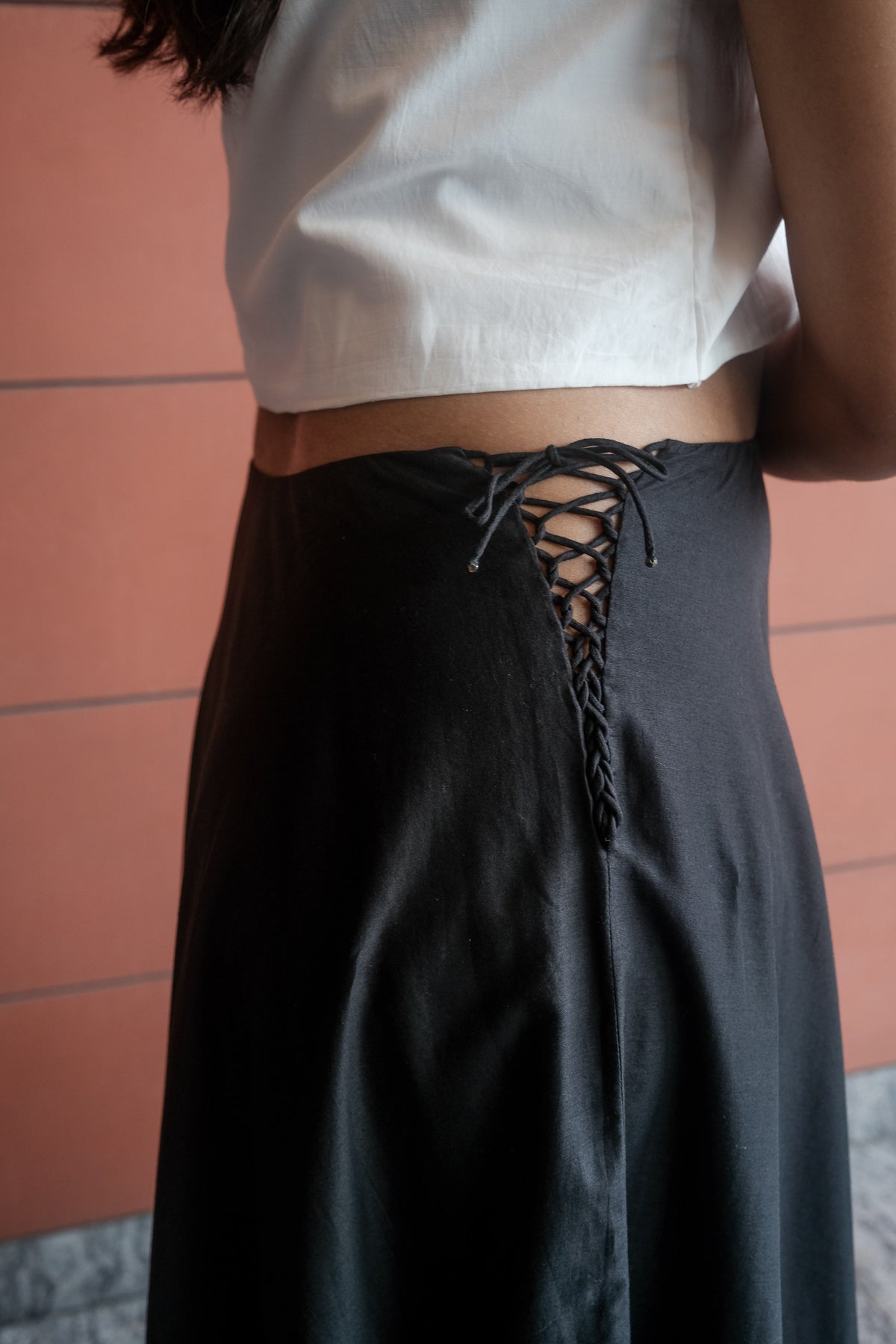 scallop flare skirt
