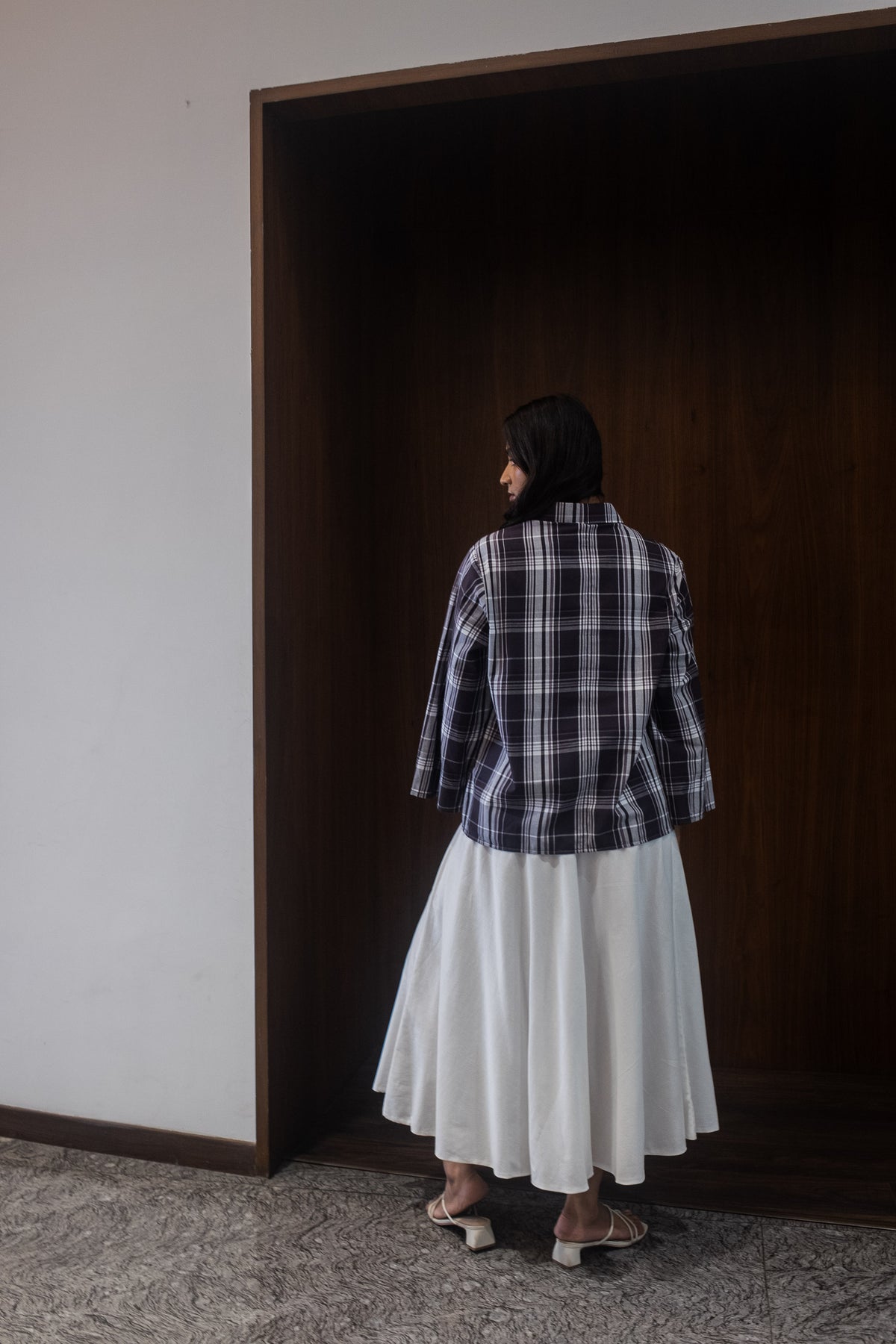 scallop patch shirt