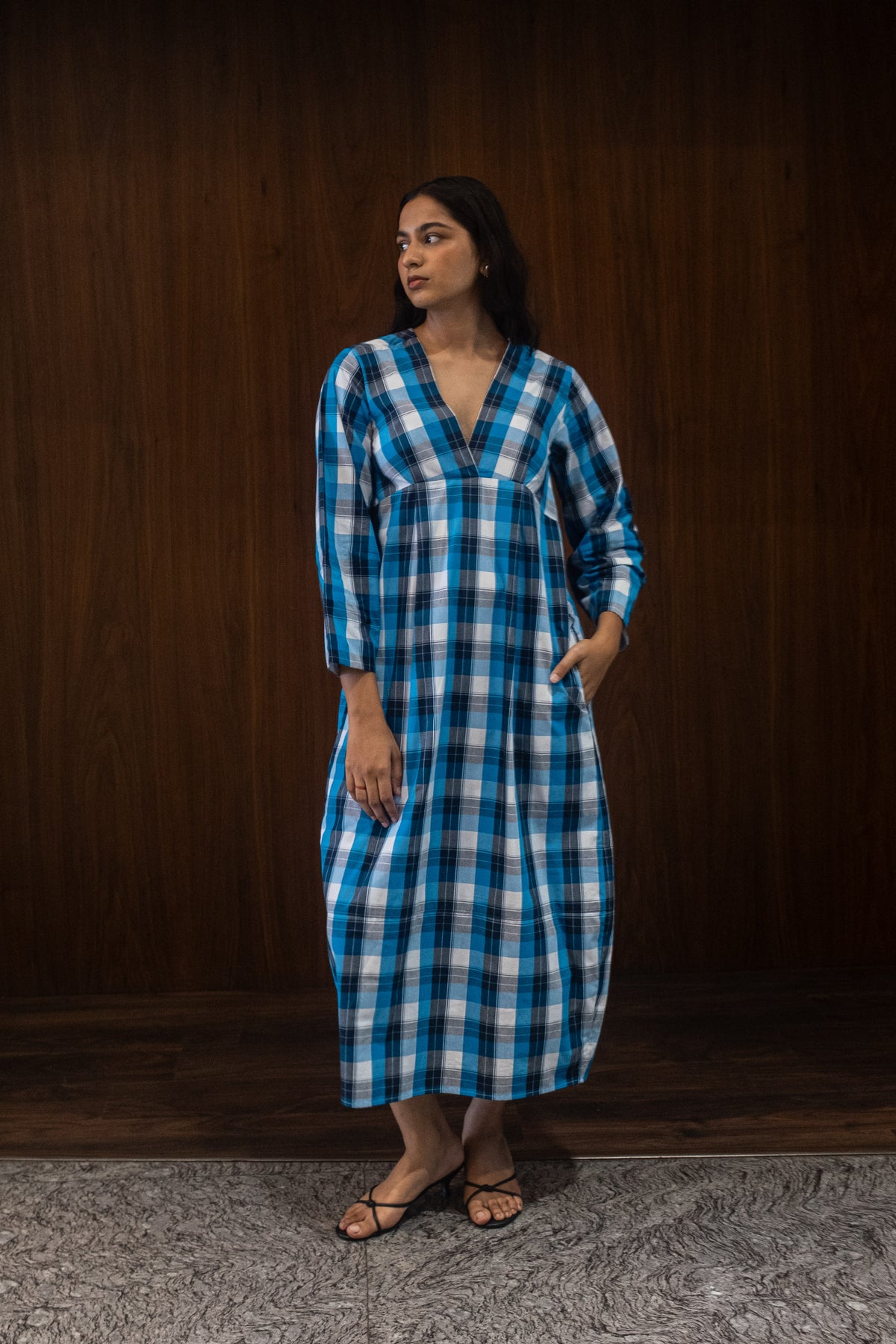 cobalt lantern dress