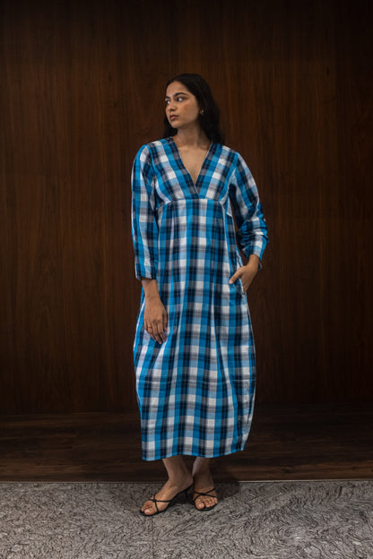 cobalt lantern dress