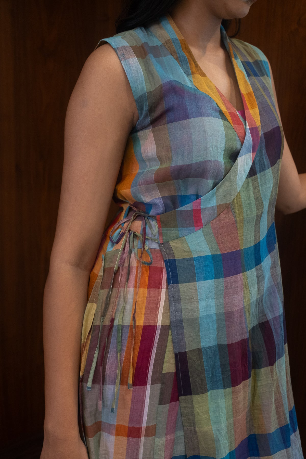 tetris tie-up dress