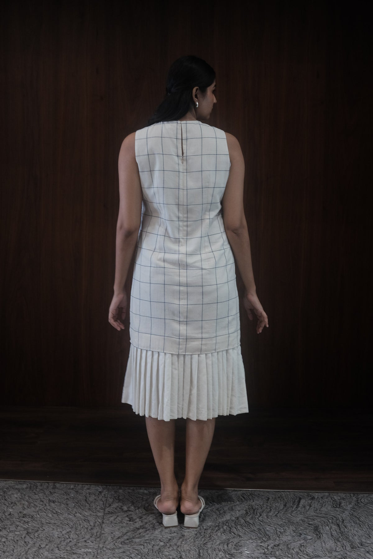 cream sheath dress