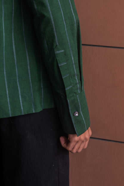 malachite mandarin shirt