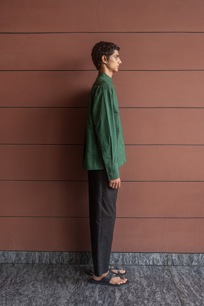 malachite mandarin shirt