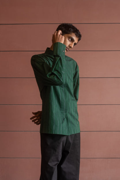 malachite mandarin shirt