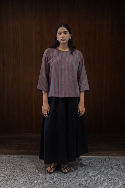 clay broad pleat top