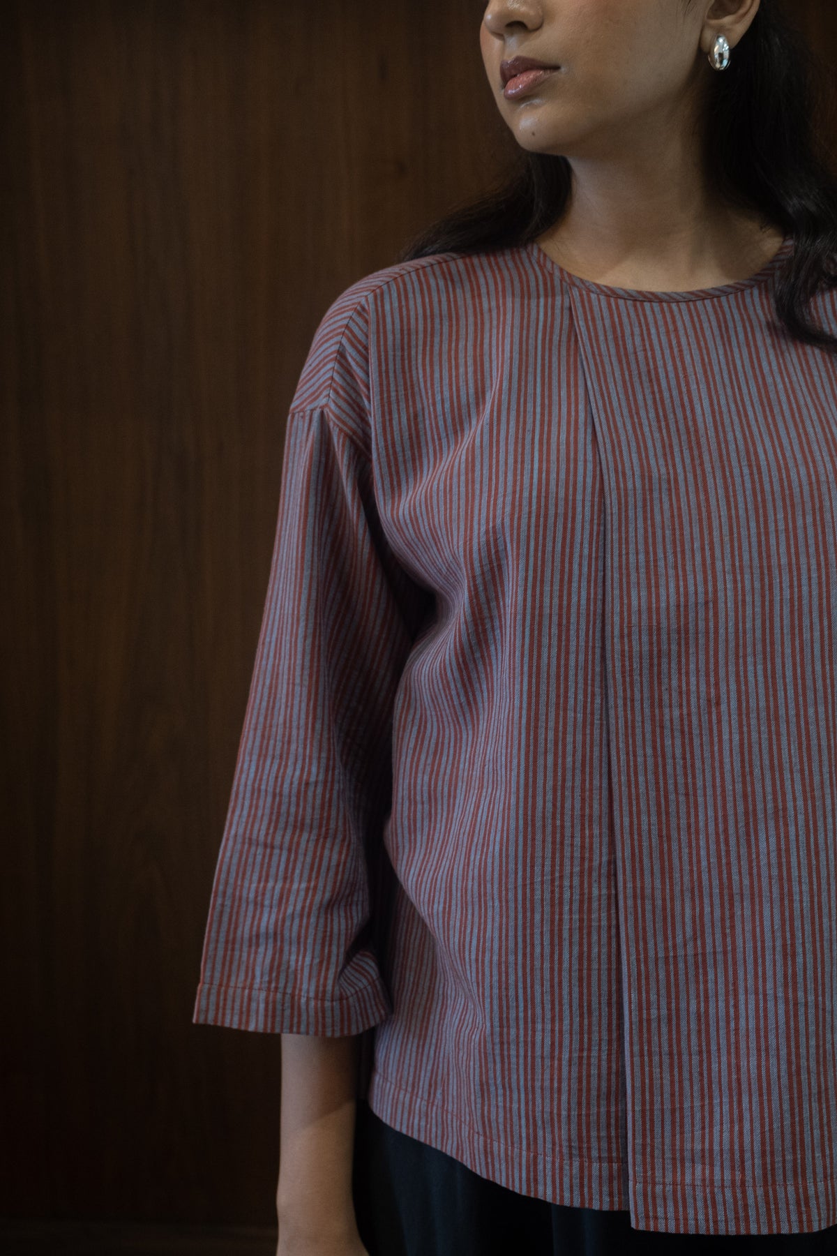 clay broad pleat top
