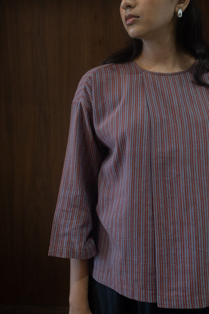 clay broad pleat top