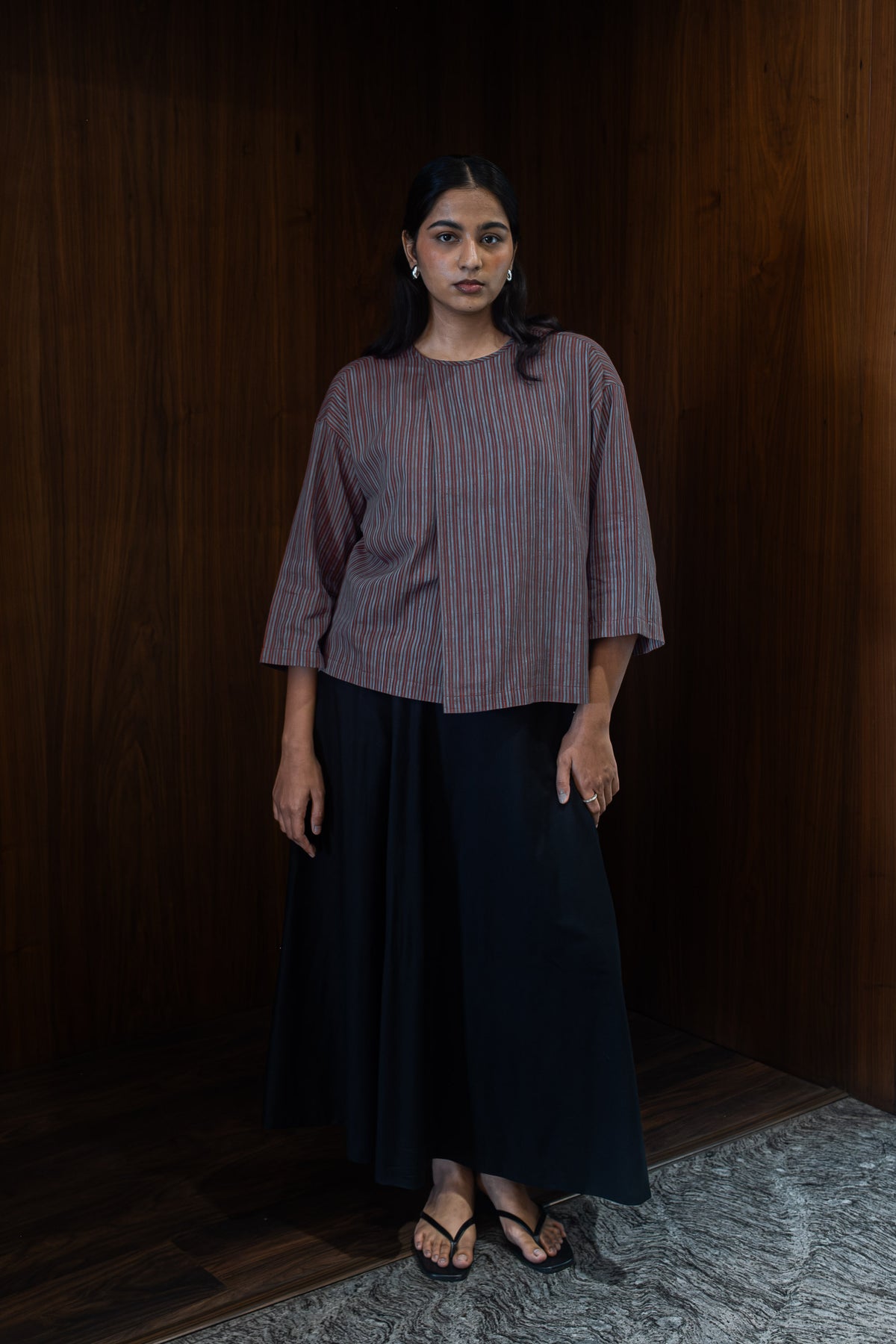 clay broad pleat top