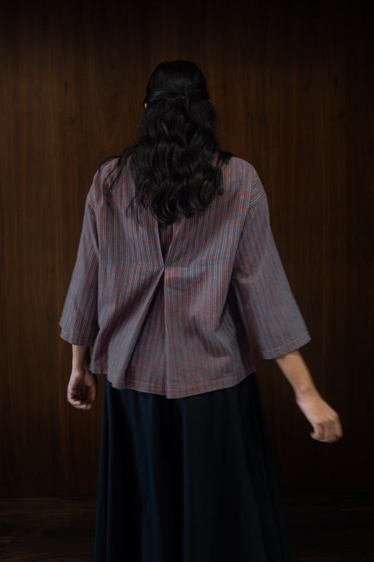 clay broad pleat top