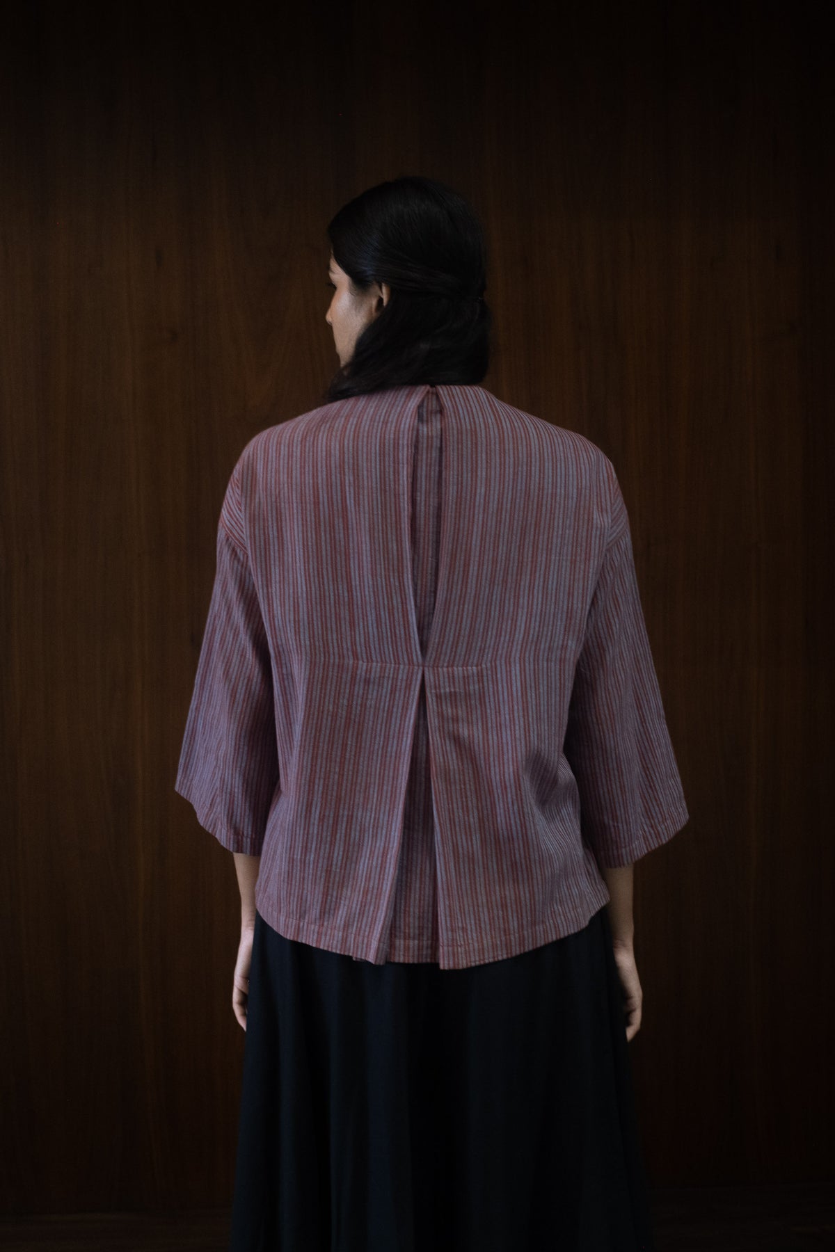 clay broad pleat top