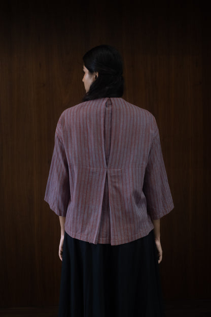 clay broad pleat top