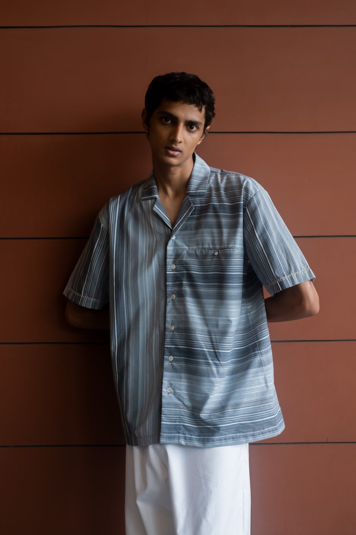 chalk stripe shirt