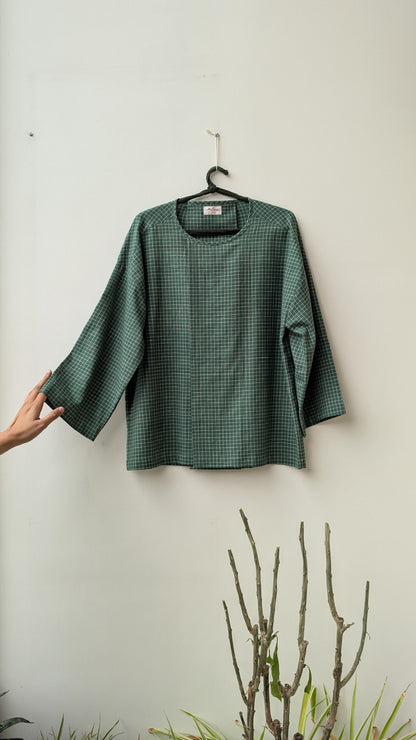clay broad pleat top
