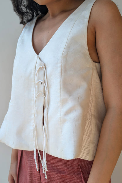 Cord Silk Vest